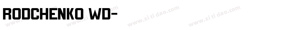 Rodchenko Wd字体转换